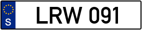 Truck License Plate